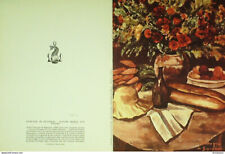 Menu illustré (Dunoyer Segonzac) Paquebot Gal Leclerc (88e voyage 3) 1963