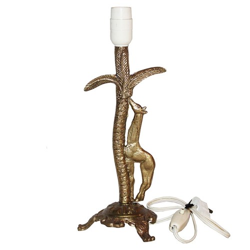 Ancien pied lampe laiton - de,