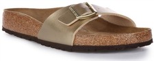 Birkenstock Madrid Bf Femmes Simple Sangle Liège Semelle En Or 4.5 - 8