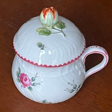 Ancienne tasse à crème rose Richard Ginori du Japon