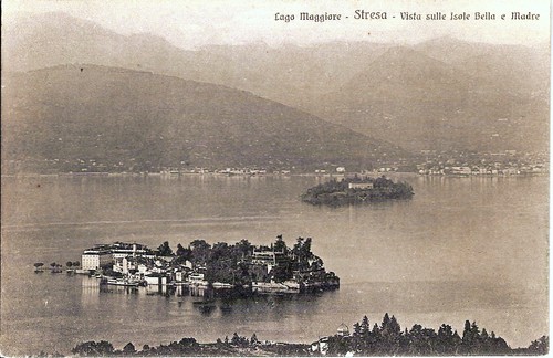 Carte postale italie streza - postale, italie,