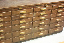 Meuble de métier à tiroirs en chêne de bijoutier des années 50/60
