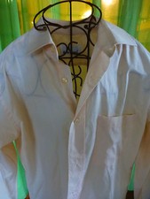 T 40  = chemise homme habillée manches longues coton saumon pastel