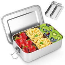 1400ML Boîte à Bento en Acier Inoxydable Lunch Box Inox Boîte à Lunch en Acie...