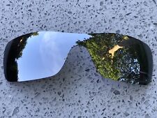 Gravé Polarisé Argent Miroir Verre de Rechange Pour Oakley Batwolf & Carry Poche