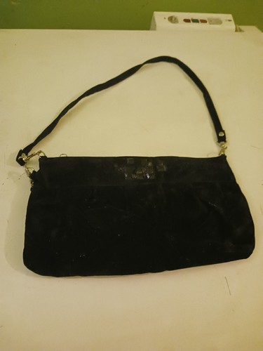 Pochette soirée velours noir