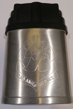 FLASQUE 20 cl Régiment de Marche du Tchad RMT & 2 Gobelets  Stainless Steel 1990