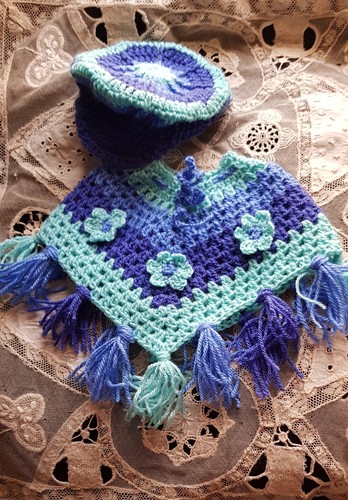 Ensemble poncho casquette - ensemble, et
