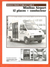ALENÇON ( 61 ) CARRIER / MINIBUS AIRPORT /  RENAULT TRAFIC P 1000 / PROSPECTUS