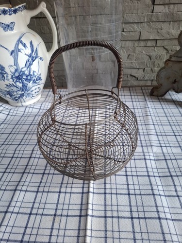 Ancien panier oeufs fer - ancien,