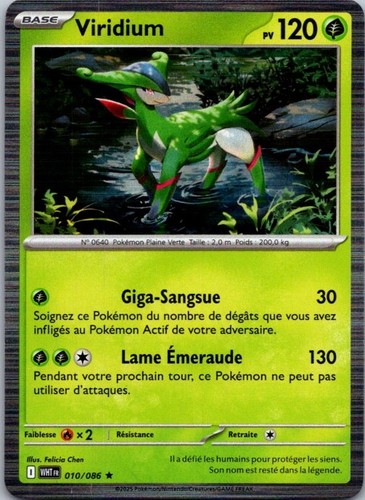 Carte pokémon viridium - carte,