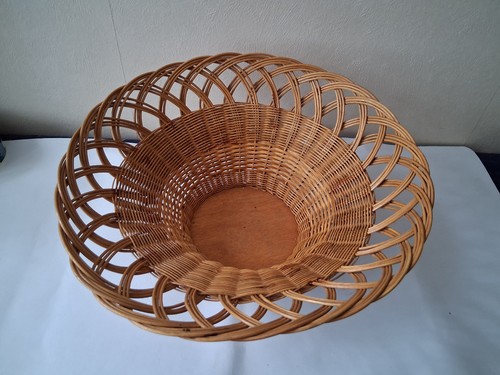 Ancienne corbeille ronde - corbeille, en