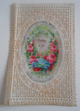 ANCIENNE IMAGE PIEUSE  CANIVET A DENTELLE