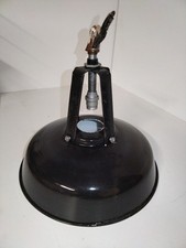 Abat jour Émaillé industriel noir et blanc luminaire suspension éclairage