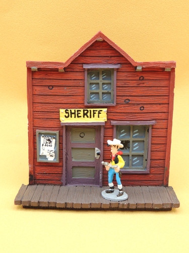 Lucky luke diorama figurine - diorama,