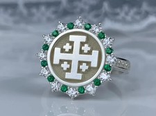 Émeraude & Diamant 14K or