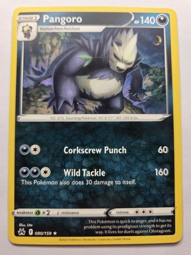 Pangoro 080 159 rare normal - rare,