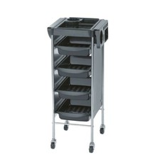 Original Passy Service Salon Barbier Chariot Noir de Coiffure Rangement