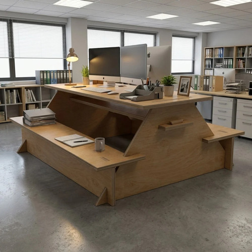 Bureau contreplaqué de - en,