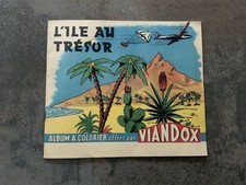 RARE ALBUM A COLORIER ,VIANDOX,LIEBIG,1950,PUBLICITAIRE,île Au Trésor