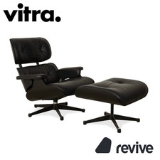 Vitra Eames Lounge Chair Inclus. Ottoman En Cuir Noir