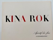 Carton publicitaire Kina Rok