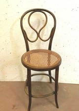 THONET Chaise haute ou Tabouret en bois courbé 