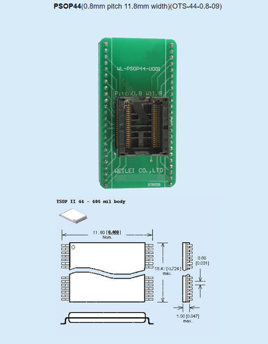 Psop44 u001 8mm pitch - 0.8mm,