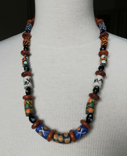 Collier africain perles de - collier,