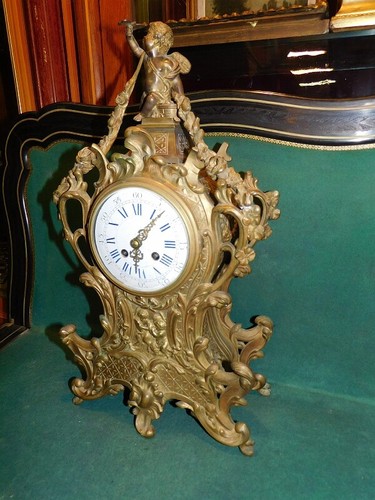 Horloge pendule bronze - pendule, en