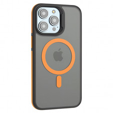 Coque iPhone 11–17 Pro Max Magnétique Magsafe Bicolore Mat Givré Antichoc Rigide