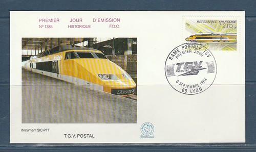 Enveloppe 1er jour train - enveloppe,