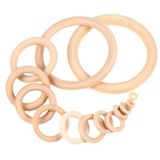 Anneaux Rondelle en Bois