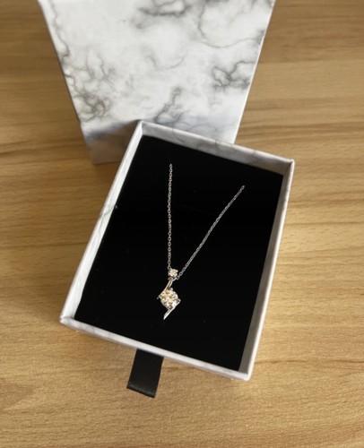 Collier argent 925 moissanite - argent, 925,