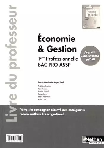 Economie gestion tle bac - tle,