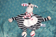 Doudou ARMOR LUX ANE PLAT bleu blanc rouge rayé