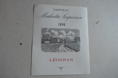 1890 étiquette ancienne