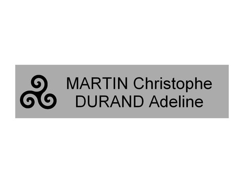 Plaque boite aux lettres - plaque,