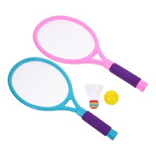  1 ensemble de badminton kit de raquettes de tennis avec balles pour enfants