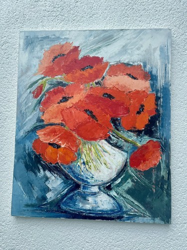 Grand tableau huile sur - tableau, toile