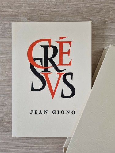 Jean giono cresus livre de - jean,