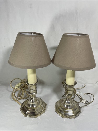 Paire lampes pied - paire, metal