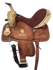 Selle en cuir brut Western