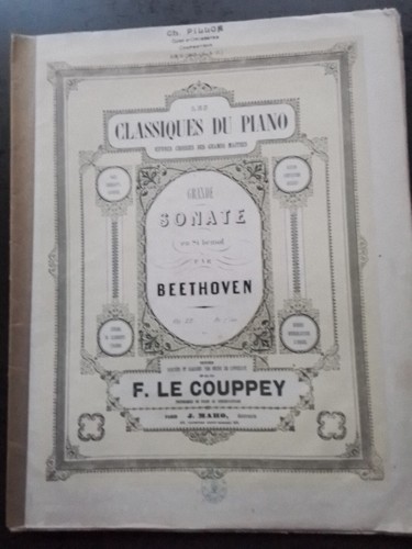 Partition ancienne piano - partition,