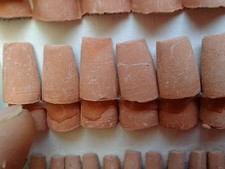 100 Tuiles 10x15mm Brassard Terre Cuite Petites Pièces Crèche Miniature Animal