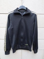 Veste ADIDAS rétro vintage noir or tracktop XS