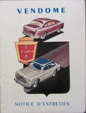 FORD VENDOME 1954 NOTICE