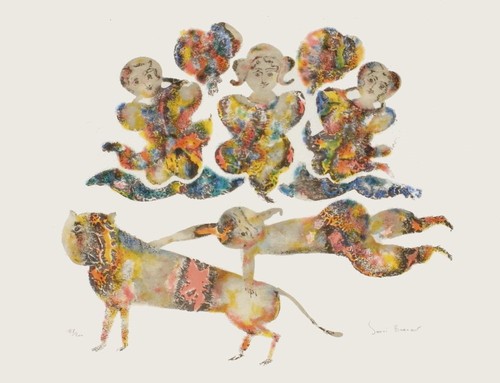 Sakti burman lithographie - sakti,