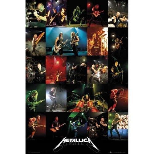 Poster affiche metallica live - metallica,