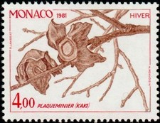 MONACO N° 1305 "SAISONS DU PLAQUEMINIER, HIVER"NEUF xxTTB